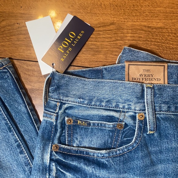 🆕Polo Ralph Lauren🏇Size 31 Avery Boyfriend distressed Multicolored Stitch Jean - Picture 5 of 13